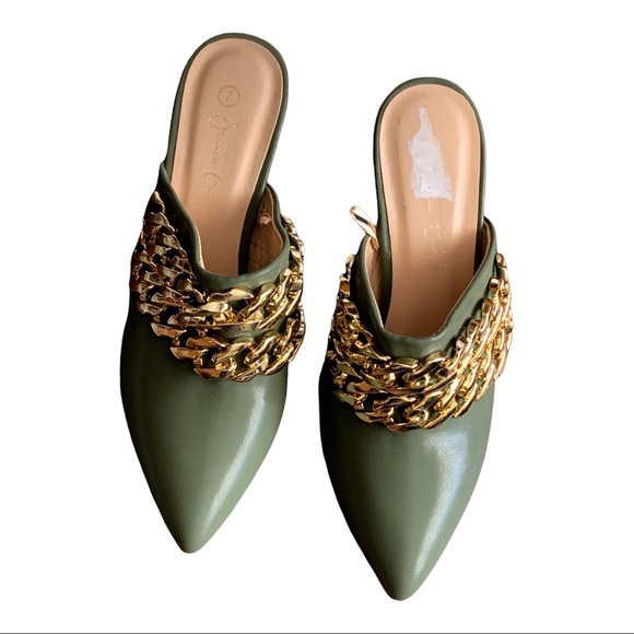 Jessica Carlyle heels - Olive, Size7 - Picture 1 of 13